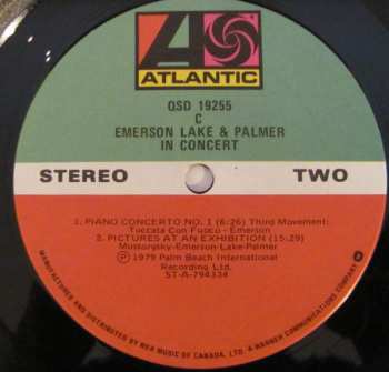 LP Emerson, Lake & Palmer: In Concert