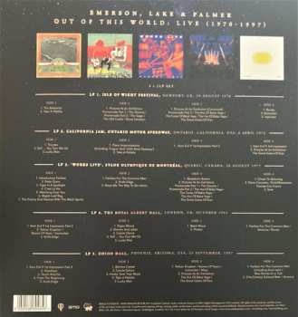 10LP/Caja Emerson, Lake & Palmer: Out Of This World: Live (1970-1997) DLX
