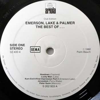 LP Emerson, Lake & Palmer: The Best Of Emerson Lake & Palmer