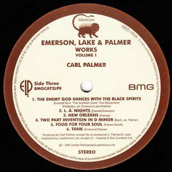 2LP Emerson, Lake & Palmer: Works (Volume 1)
