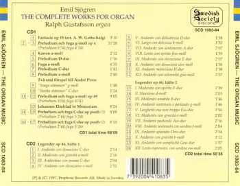 2CD Emil Sjögren: The Complete Works For Organ