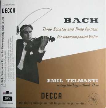 3LP/Caja Johann Sebastian Bach: Three Sonatas And Three Partitas For Unaccompanied Violin