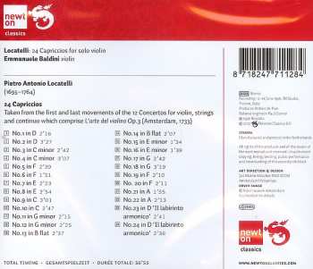 CD Pietro Antonio Locatelli: L'arte Del Violino - 24 Capricci / 24 Capriccios For Solo Violin