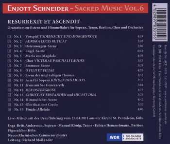CD Enjott Schneider: Sacred Music Vol. 6 - Resurrexit Et Ascendit