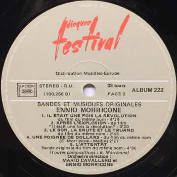 2LP Ennio Morricone: Bandes Et Musiques Originales
