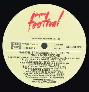 2LP Ennio Morricone: Bandes Et Musiques Originales