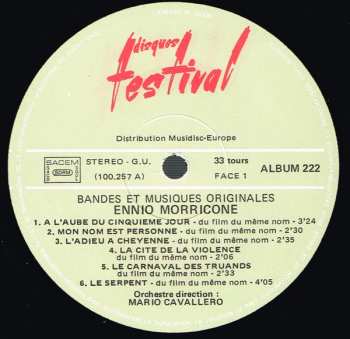 2LP Ennio Morricone: Bandes Et Musiques Originales