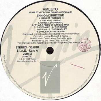 LP Ennio Morricone: Amleto (Hamlet - Colonna Sonora Originale)