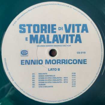 LP Ennio Morricone: Storie Di Vita E Malavita (Colonna Sonora Originale Del Film) CLR | LTD