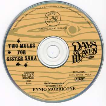 CD Ennio Morricone: Two Mules For Sister Sara (Gli Avvoltoi Hanno Fame) /  Days Of Heaven (I Giorni Del Cielo) (Original Soundtrack)