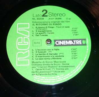 LP Ennio Morricone: Una Pistola Per Ringo / Il Ritorno Di Ringo (Colonne Sonore Originali Dei Film) LTD | CLR