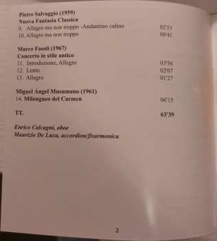 CD Enrico Calcagni: Henry's Adventure: Original Works for Oboe And Accordion