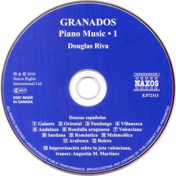 CD Enrique Granados: Piano Music • 1