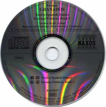 CD Enrique Granados: Twelve Spanish Dances / Escenas Poeticas, Book 1