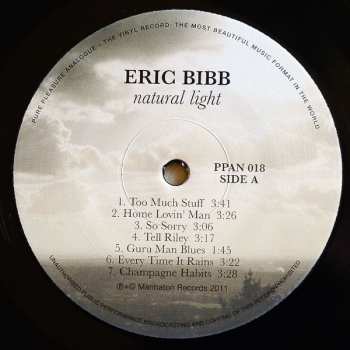LP Eric Bibb: Natural Light LTD
