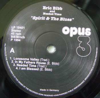 2LP Eric Bibb: Spirit & The Blues