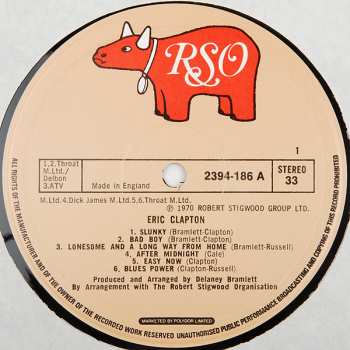 LP Eric Clapton: Eric Clapton