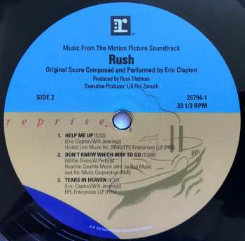 LP Eric Clapton: Music From The Motion Picture Soundtrack Rush 