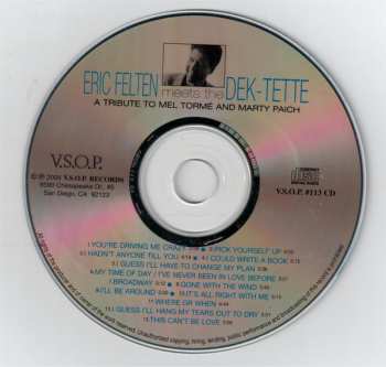 CD Eric Felten: Meets The Dek-Tette