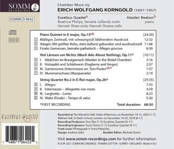 CD Erich Wolfgang Korngold: Chamber Music By Erich Wolfgang Korngold