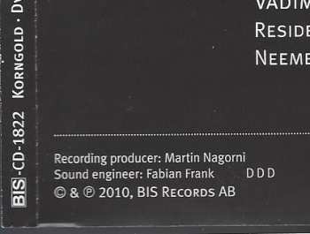 CD Erich Wolfgang Korngold: Violin Concertos