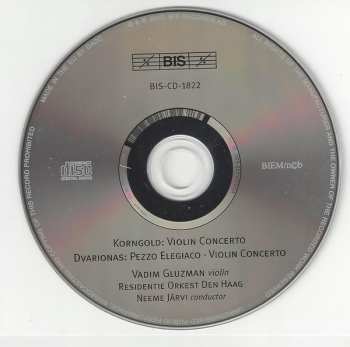 CD Erich Wolfgang Korngold: Violin Concertos