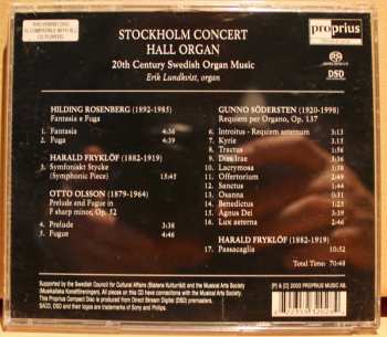 SACD Erik Lundkvist: Stockholm Concert Hall Organ - 20th Century Swedish Organ Music