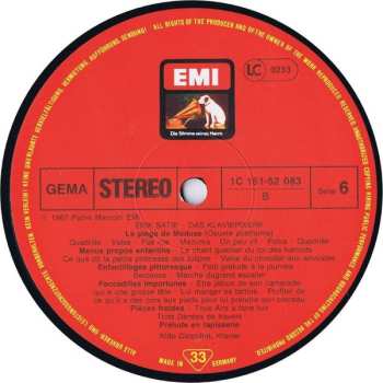 6LP/Caja Erik Satie: Das Klavierwerk