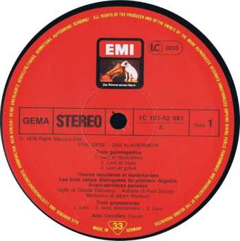 6LP/Caja Erik Satie: Das Klavierwerk