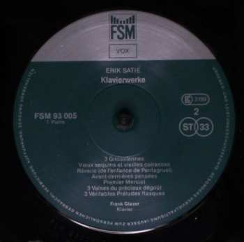 3LP/Caja Erik Satie: Sämtliche Klavierwerke (Für Soloklavier)