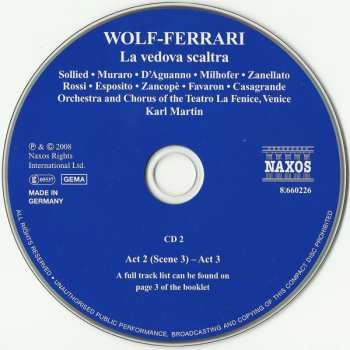 2CD Orchestra Del Teatro La Fenice: La Vedova Scaltra