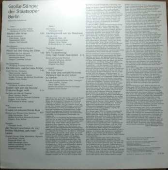 LP Karl Schmitt-Walter: Große Sänger Der Staatsoper Berlin (Historische Aufnahmen)