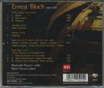 CD Ernest Bloch: Music For Violin and Piano