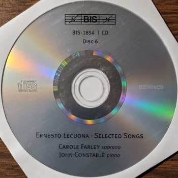 6CD/Caja Ernesto Lecuona: Ernesto Lecuona-The Piano Music-Selected Songs