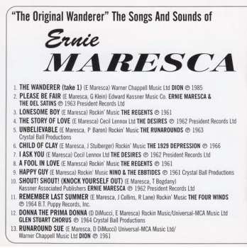CD Ernie Maresca: The Original Wanderer (The Songs And Sounds Of Ernie Maresca)