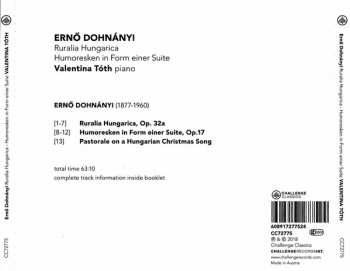 CD Ernst von Dohnányi: Ruralia Hungarica – Humoresken In Form Einer Suite