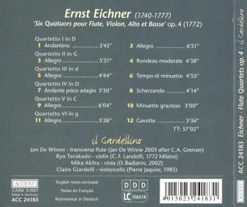 CD Il Gardellino: Flute Quartets Op.4