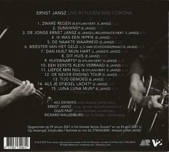 CD Ernst Jansz: Live In Tijden Van Corona
