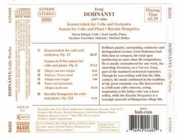CD Ernst von Dohnányi: Cello Works