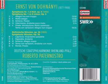 CD Staatsphilharmonie Rheinland-Pfalz: Symphony No. 1 / Symphonic Minutes