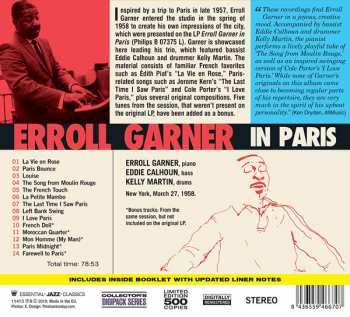 CD Erroll Garner: Erroll Garner In Paris LTD