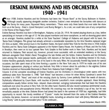 CD Erskine Hawkins And His Orchestra: 1940-1941