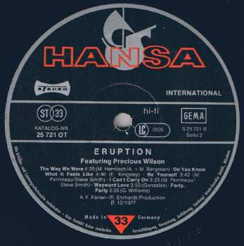 LP Eruption: Eruption