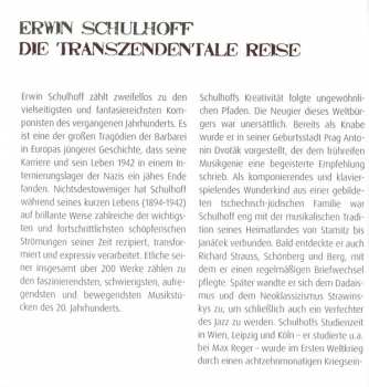 CD Erwin Schulhoff: Brückenbauer In Die Neue Zeit