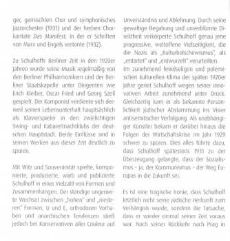 CD Erwin Schulhoff: Brückenbauer In Die Neue Zeit