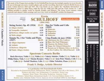 CD Erwin Schulhoff: Chamber Music