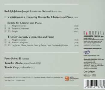CD Erzherzog Rudolf von Österreich: — Works For Clarinet —