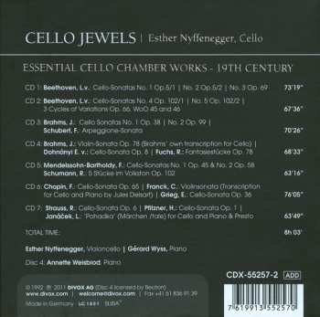 7CD/Caja Esther Nyffenegger: Cello Jewels - Essential Cello Chamber Works-19th Century