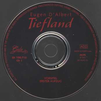 2CD Eugen D'Albert: Tiefland