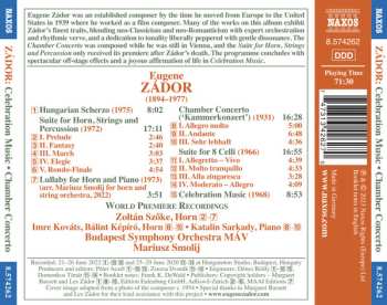 CD Budapest Symphony Orchestra: Celebration Music • Chamber Concerto